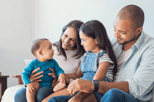 Picture of a young family